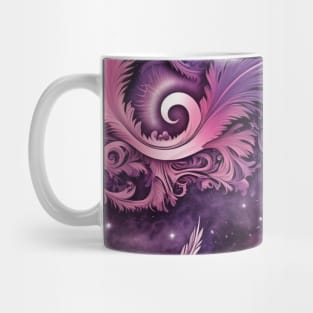 Other Worldly Designs- nebulas, stars, galaxies, planets with feathers Mug